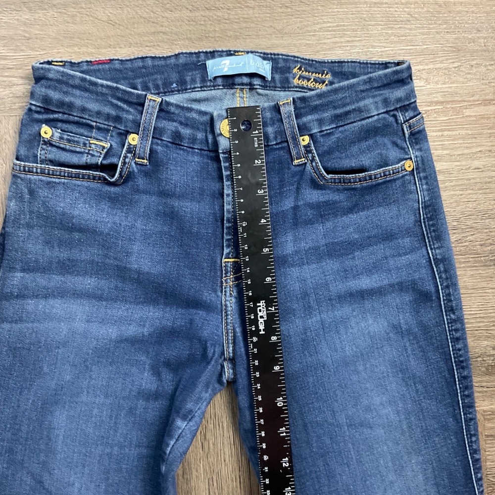 7 For All Mankind Kimmie Bootcut Blair Denim Jeans Womens 27 Medium Wash Blue - Picture 10 of 10